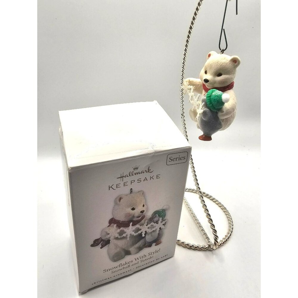 Hallmark Keepsake 2010 Snowflakes With Style Ornament - Snowball & Tuxedo